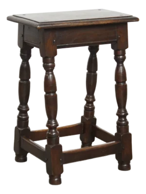 Antique English Stool, 1700s