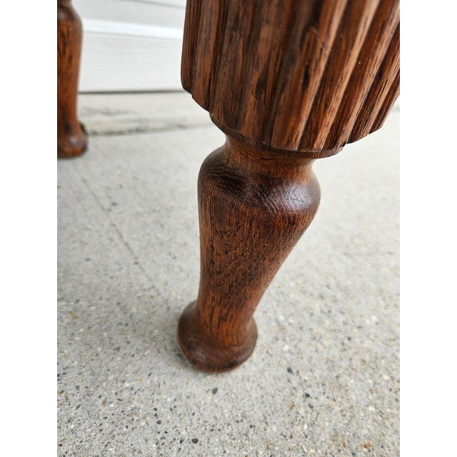 Antique Diminutive Oak Writing Desk For Sale - Image 13 of 16