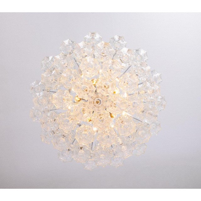 Large Pagoda Glass Chandelier from Kalmar, Austria, 1960s For Sale - Image 10 of 16