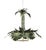 A Vintage Hollywood Regency-Style Bamboo Palm Tree Chandelier. For Sale - Image 9 of 11