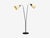 1960s Swedish Modern, Floor Lamp, Black Lacquered Metal, Brass, Fabric For Sale - Image 4 of 12