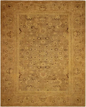 1980s Semi Vintage Vintage Tan/Tan Hand-Knotted Rug - 13'2 X 16'8