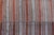 Mid 20th Century Vintage Turkish Tribal Kilim Rug With Rich Multicolored Stripes 6'5 X 10'4 For Sale - Image 5 of 9