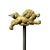 Early 19th Century Early 19th Century Japanese Edo Gilt Bronze Karashishi Samurai Sword Menuki For Sale - Image 5 of 6