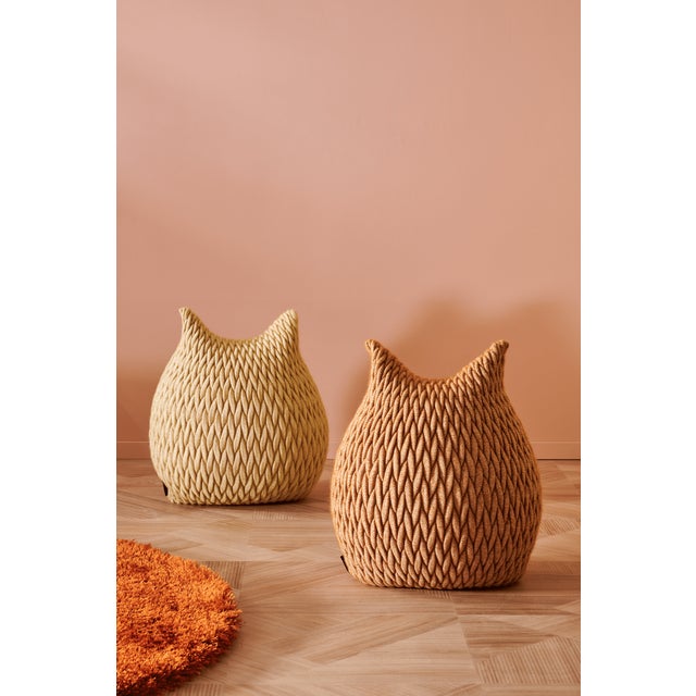 Small Slumber Pouf by Aleksandra Gaca For Sale - Image 4 of 7