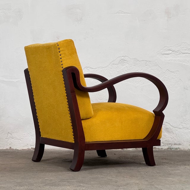 Art Deco Armchairs with Bentwood Arms from Debreceni, 1940, Set of 2 For Sale - Image 11 of 13