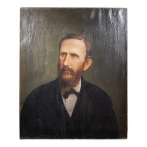 19th C. Oil Portrait of a Bearded Gentleman, C.1800s