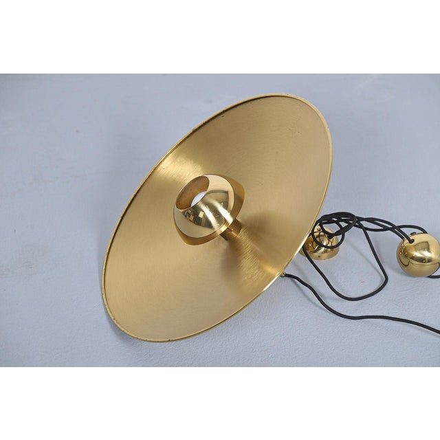 Onos 55 Pendant Lamp with Counterweight in Polished Brass by Florian Schulz, 1970s For Sale - Image 10 of 12