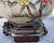 Asian Chinoiserie Table Lamp W Bird and Floral Motif For Sale - Image 4 of 9