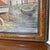 Blue Vintage European Street Painting Framed and Signed For Sale - Image 8 of 12
