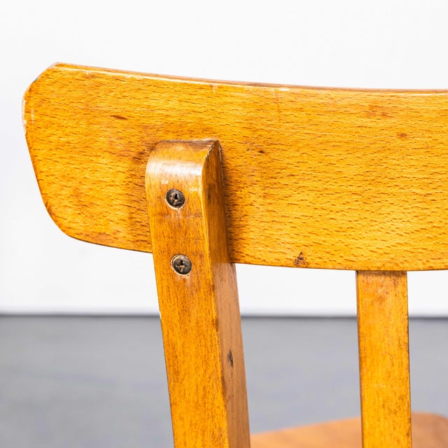 1950s Vintage French Dining Chairs, 1950s, Set of 4 For Sale - Image 5 of 10