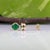 Natural Zambian Emerald Solitaire Stud Earrings: Solid 14k Gold Bezel Set Studs, Pair For Sale - Image 4 of 7