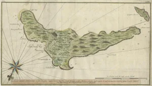 Handcolored Map of Isle De Juan Fernandes Robinson Crusoe Island, Chili, 1763