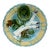French Majolica Asparagus Plate Salins, Circa 1890 For Sale