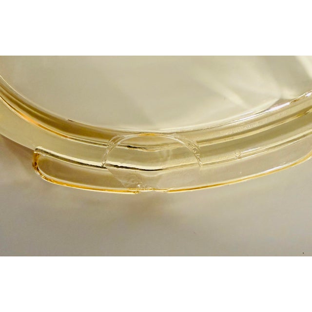 1930s Heisey Empress Sahara Yellow Glass Marmalade Jar With Recessed Li For Sale - Image 12 of 12