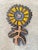 Ceramic Flower Wall Sculpture by Elisabeth Vandeweghe for Perignem, 1960s For Sale - Image 6 of 12