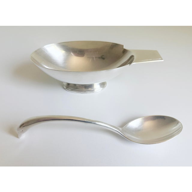 Early 20th Century Christofle Silver Plate Swan Sauce Boat For Sale - Image 14 of 14