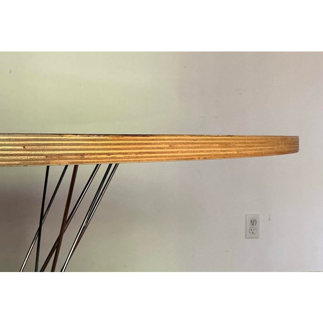 Wood Knoll 42" Vintage Cyclone Dining Table Designed by Isamu Noguchi, Circa 1960s For Sale - Image 7 of 12