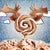 Contemporary Moose Tracks by Beth Sistrunk | Oil and Acrylic on Panel Moose head with a lollipop swirl. For Sale - Image 3 of 4