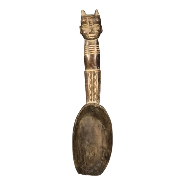 African Tribal Art Baule Spoon For Sale