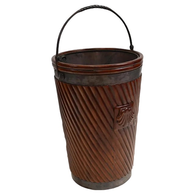 Irish Brass Bucket Planter For Sale