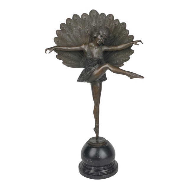 A Patented Bronze Sculpture of a Ballet Dancer Signed I I Pellier For Sale