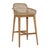 Wood Outdoor Teak & Faux Rope Bar Stool For Sale - Image 7 of 12