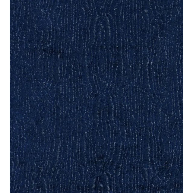 Sample - The House of Scalamandré Whitby Fabric, Navy For Sale