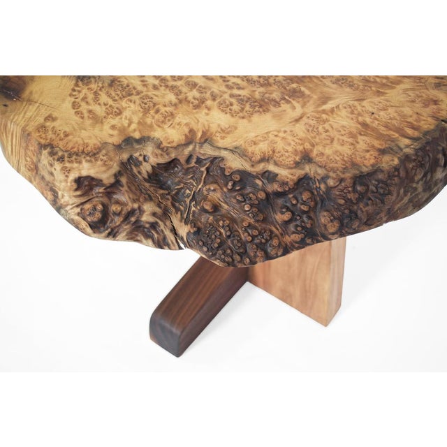 Walnut Signed Table by Jörg Pietschmann For Sale - Image 14 of 17