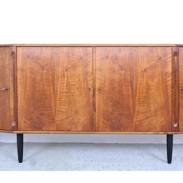 Black Vintage Danish Sideboard, 1950s For Sale - Image 8 of 18