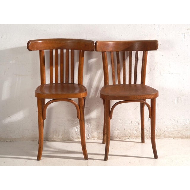 Wood Bentwood Chairs by Michael Thonet for Ton, Former Czechoslovakia, 1960s, Set of 2 For Sale - Image 7 of 14