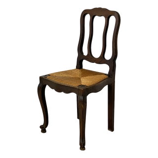 Art Nouveau Straw-Seated Chairs, France, 1900 For Sale