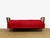1960s Vintage Scandinavian Convertible Sofa in Wood and Fabric, 1960s For Sale - Image 5 of 17