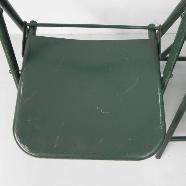 Industrial Steel Du-Al Folding Chairs from Dare Inglis, Set of 4 For Sale - Image 10 of 18
