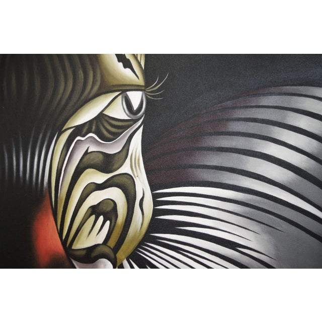 2000 - 2009 Abstract Painting, 2000s, Oil on Canvas For Sale - Image 5 of 7