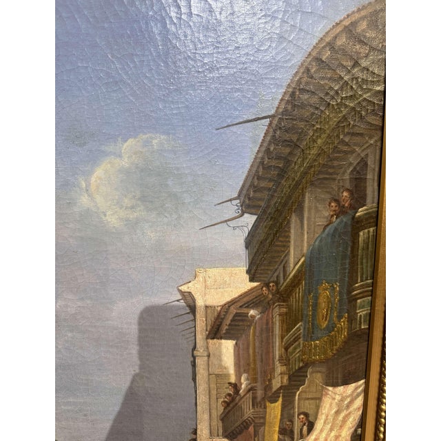 Mid-19th Century French Oil Painting of Seville Procession by Baron Prost For Sale - Image 12 of 15