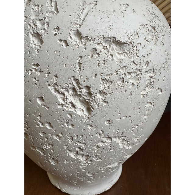 Vintage Plaster Ginger Jar in the Style of Flavia Montelupo For Sale - Image 10 of 15
