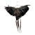 Custom Bohemian Leather and Peacock Feather Wall Display Sculpture For Sale