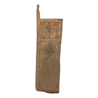 Antique African Sanctuary Carved Door For Sale