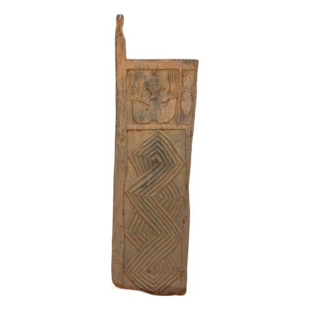 Antique African Sanctuary Carved Door For Sale
