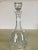 Mid-Century Modern Vintage Round Crystal Glass Tall Decanter For Sale - Image 3 of 8