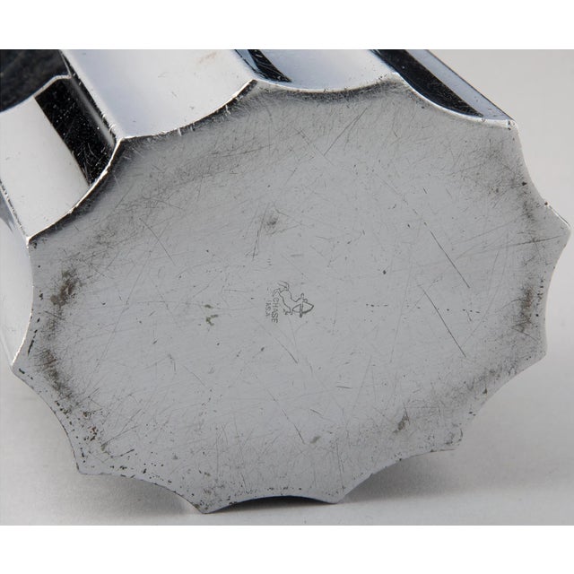 Walter Von Nessen Walter Von Nessen for Chase Brass & Copper “Diplomat” 5-Piece Coffee Set — 1933 For Sale - Image 4 of 4