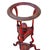 Red 1950s Hollywood Regency Red Mahogany Georgian Wig Plant Stand W/ Drawers Dish, Pair For Sale - Image 8 of 10
