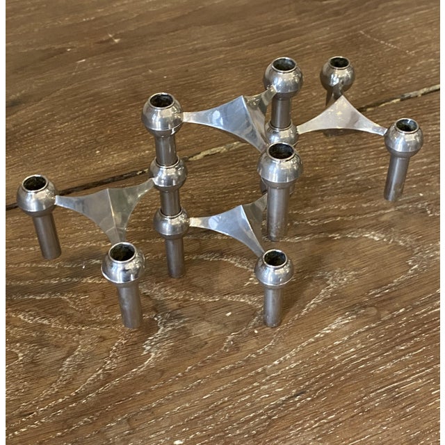 Vintage Modular S22 Candleholders, 1970, Set of 4 For Sale - Image 15 of 18