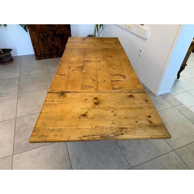 Brown Burgenland Rustic Farmhouse Dining Table in Wood For Sale - Image 8 of 11