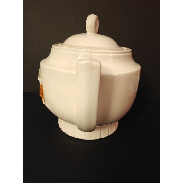 Vintage 1930s Porcelier Vitreous China "Colonial Hearth Teapot For Sale In San Antonio - Image 6 of 8