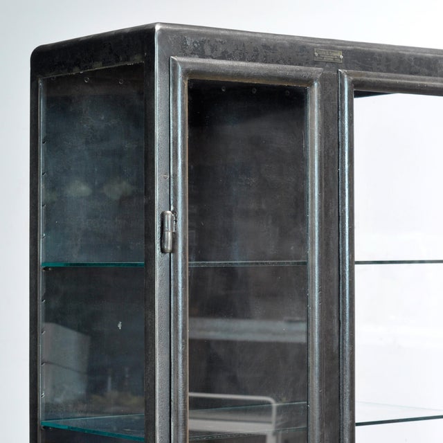 1910s Polished Iron Medical Cabinet, 1910s For Sale - Image 5 of 12