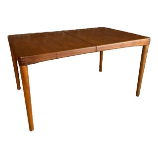 Extendable Teak Dining Table by H.W. Klein for Bramin, 1960s For Sale