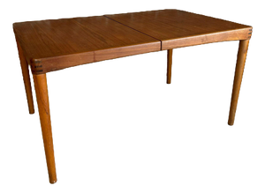Extendable Teak Dining Table by H.W. Klein for Bramin, 1960s