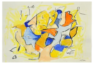 Giorgio Lo Fermo, Geometrical Abstract Composition, Mixed Media, 2020